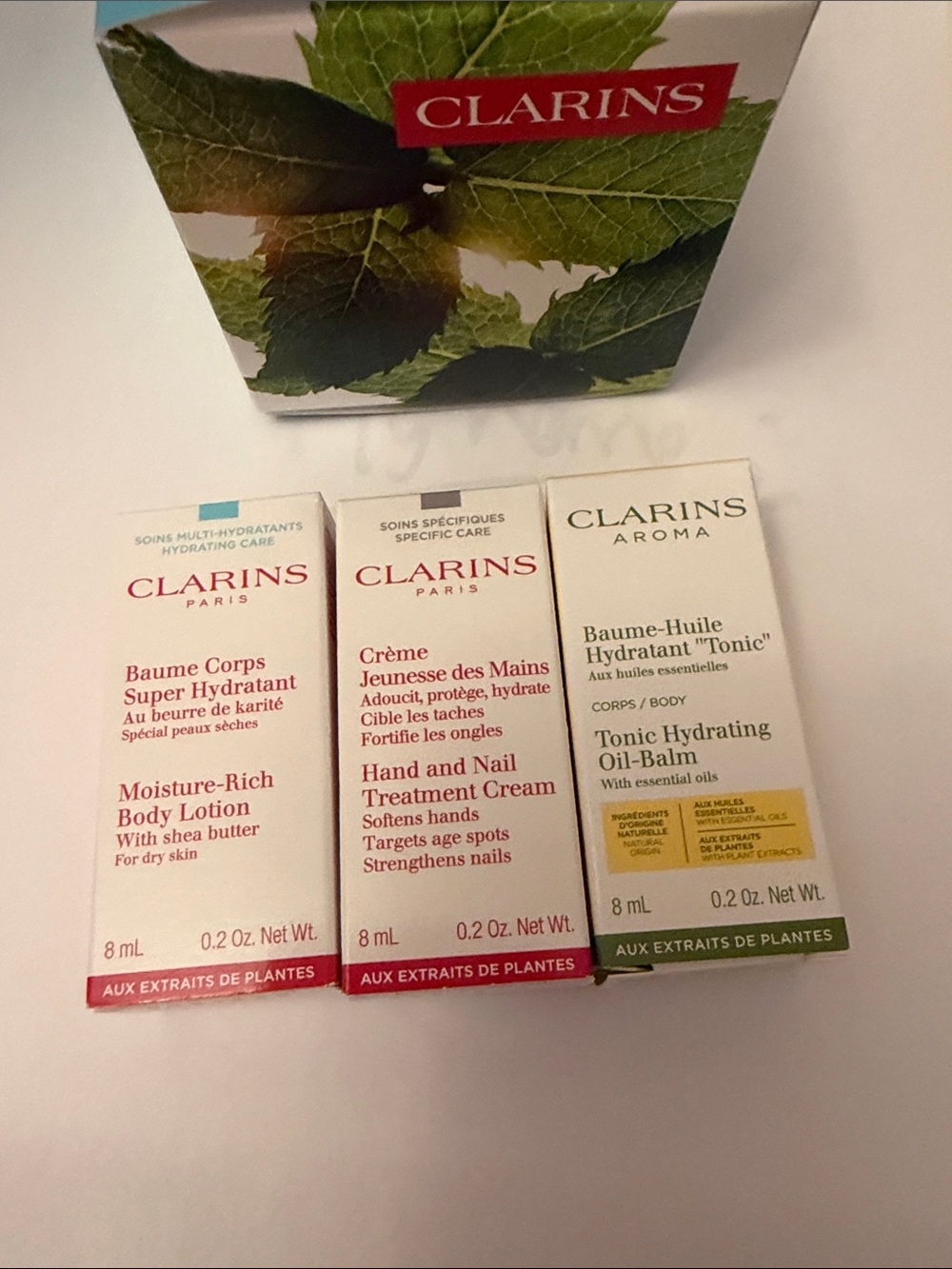 Clarins body hydrating set